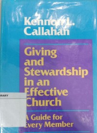 Image of Giving and Stewardship In An Effective Church