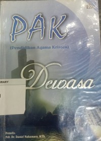 Image of Pendidikan Agama Kristen Dewasa