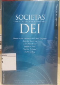 Image of Societas Dei; Jurnal Agama Dan Masyarakat, Volume 03, No. 1 April 2016