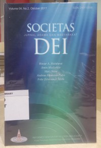 Image of Societas Dei; Jurnal Agama Dan Masyarakat, Volume 04, No.2, oktober 2017